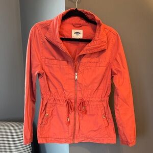 Old Navy Women's Orange Utility Jacket